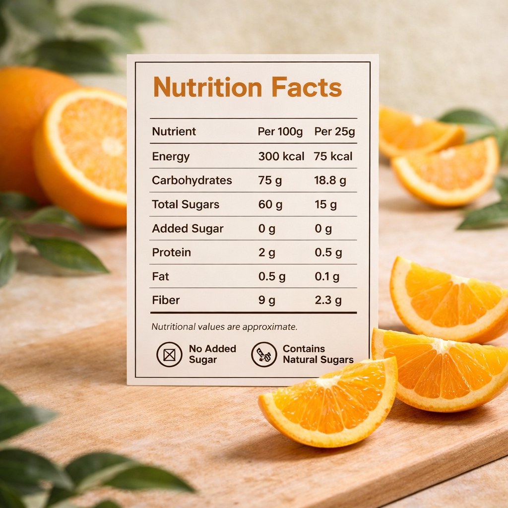 Orange Dehydrated Fruit